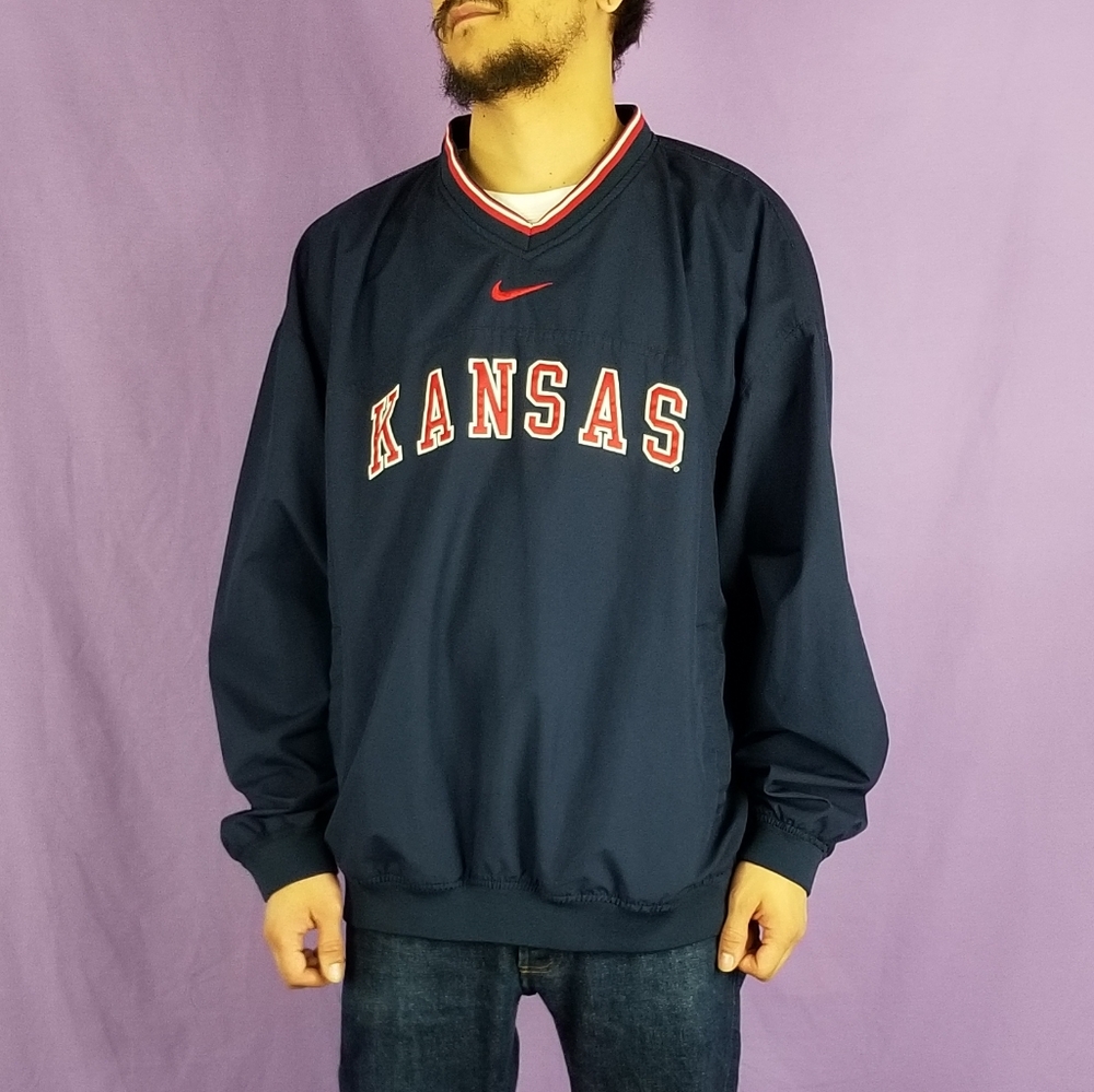 Vintage Kansas University Pullover Windbreaker